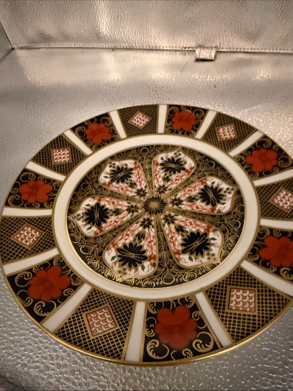 Royal Crown Derby Old Imari Fine Bone China Hand Painted Japanese Plate
